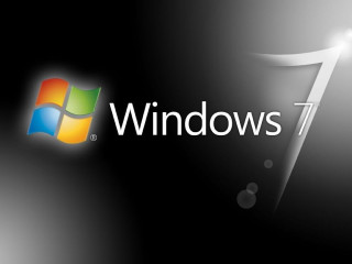 Windows 7 logo black white - a light shining free wallpaper for desktop
