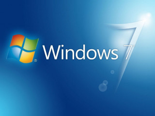 Blue windows7 logo computer screenshot - the window 7 logo free wallpaper