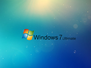 Blue windows 7 ultimate logo - ultimate free wallpaper for desktop
