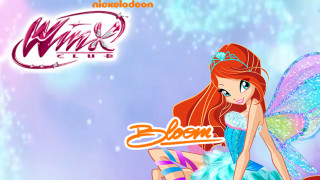 Cartoon fairy dress wings character - flowery free wallpaper for desktop