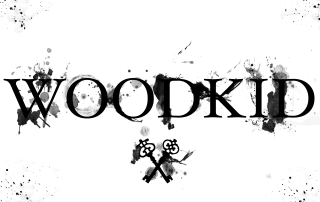 Woodkid scissors skull black white - a woodcut free wallpaper