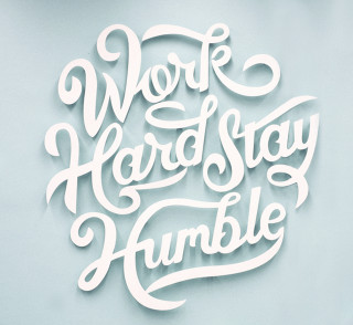 Work hard stay humble blue - anton fadeev free wallpaper