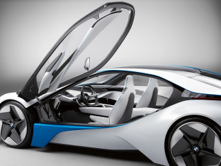 Futuristic car doors open interior 2 - a futuristic car free wallpaper