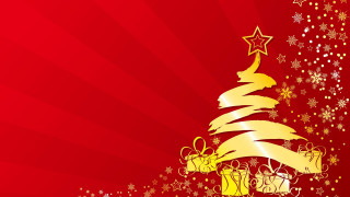 Christmas tree presents star top - free christmas wallpaper