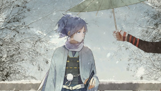 Umbrella snow forest heroes japanese - another man holding free wallpaper