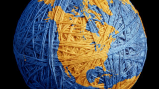 Yarn ball colors world painted - blunt free wallpaper