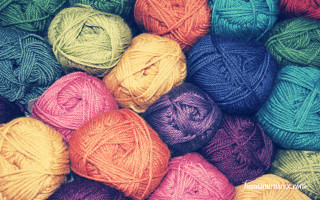 Yarn pile colorful background tabletop - a table top free wallpaper