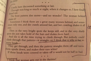 Feminist book page woman face - a diagram free wallpaper