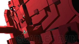 Red wall man clock mecha - a red wall free wallpaper for desktop