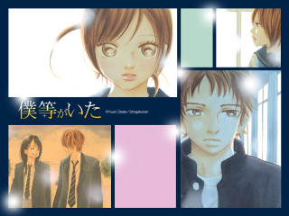 Anime collage girl suit man - a man in a suit free wallpaper