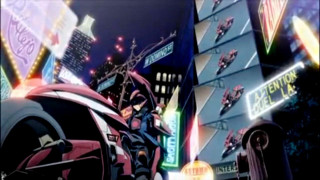 Futuristic city neon signs night - a neon free wallpaper