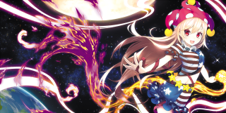 Girl sailor outfit sword mushroom - a space background free wallpaper