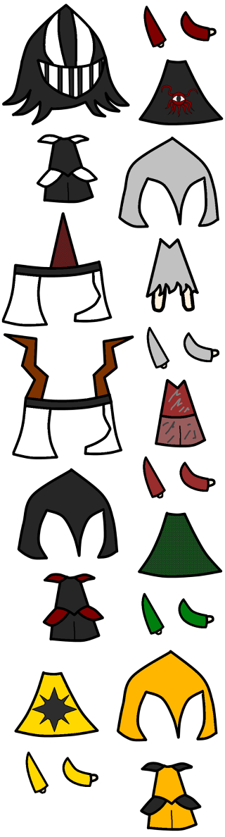 Colored hats black background white - free minimalism wallpaper for mobile