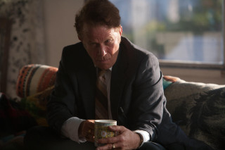 Man suit tie coffee camera - scene free wallpaper