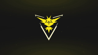 Yellow pokemon logo black star - the bottom of the image free wallpaper for desktop
