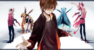 Anime characters snow arms out 2 - the snow free wallpaper