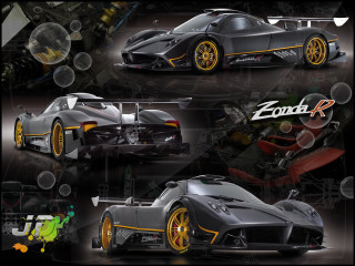 Car yellow rims black background 2 - concept design free wallpaper for desktop