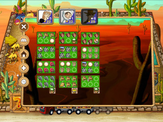 Truck cactuses game screen image - a screen free wallpaper