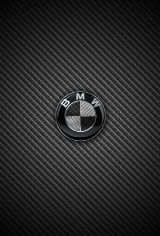 Bmw emblem black background white - a white stripe free wallpaper for mobile