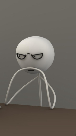 White object eyes cord table - a white object free wallpaper for mobile