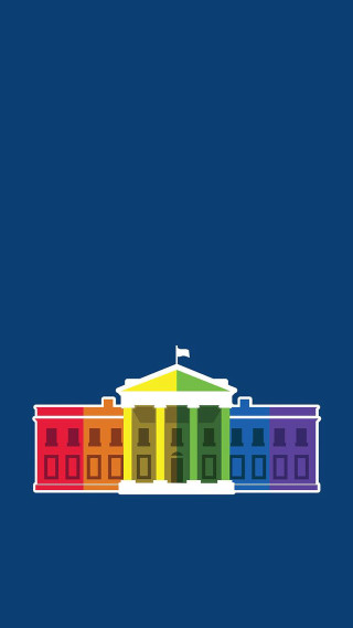 Rainbow building blue background rainbow - darrell riche free wallpaper for mobile