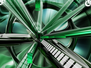 Green white abstract background piano 3 - the bottom half of the image free wallpaper