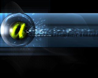Yellow black object black background - cinema 4 d free wallpaper