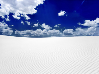 White sand dune blue sky 3 - single free wallpaper