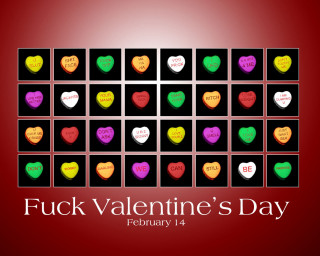 Valentines day poster hearts squares 2 - mosaic free wallpaper for desktop