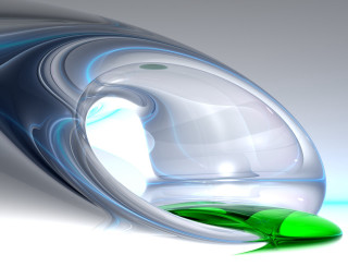 Glass vase green liquid white 2 - a green leaf free wallpaper