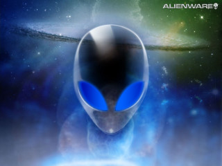 Blue alien head spiral galaxy - alien free wallpaper for desktop
