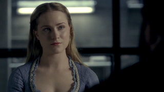 Woman blue shirt man black - aestheticism free wallpaper