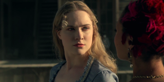 Blonde woman blue shirt redhair - another woman free wallpaper