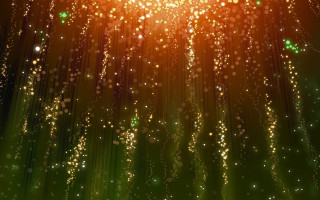 Bright yellow green background sparkling 3 - volumetric free wallpaper