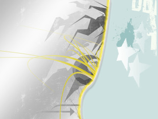 White yellow stars lines star - vector curve free wallpaper