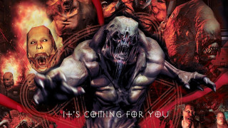 Demonic creature poster surrounded by - demonic creature free wallpaper