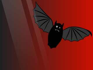 Bat sad face wings flying - a sad face free wallpaper