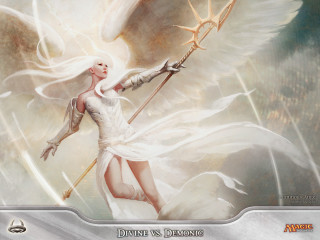 Woman sword wings spear bird - a spear free wallpaper