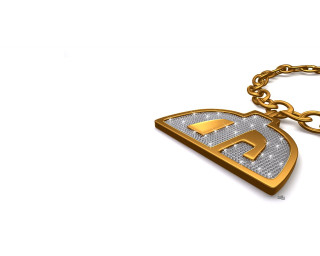 Gold silver keychain letter chain - a letter free wallpaper