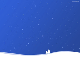 Snowy landscape tree stars blue - a snowy landscape free wallpaper for desktop