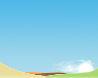 Cartoon desert landscape blue sky - plain background free wallpaper for desktop