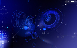 Blue abstract background circles lines 5 - a blue abstract background free wallpaper