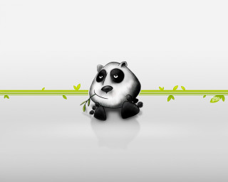 Panda plant gradient ambient occlusion - a white floor next free wallpaper for desktop