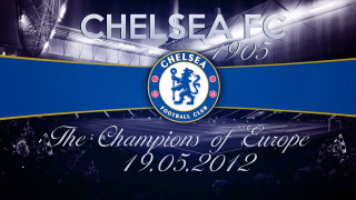 Chelsea fc logo blue black - official free wallpaper