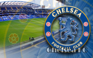 Chelsea stadium lion blue background - official medium free wallpaper