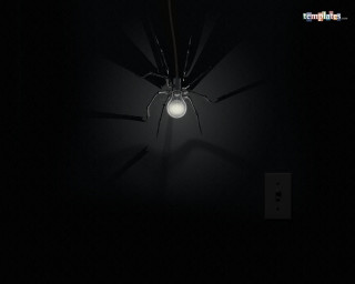 Spider lamp dark lightbulb crawling 3 - a light bulb free wallpaper
