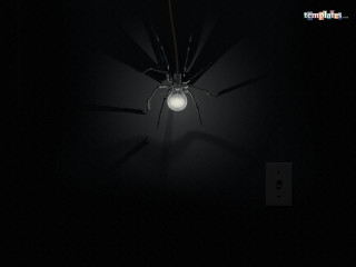 Spider lamp dark lightbulb crawling 4 - a light bulb free wallpaper for desktop