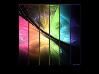 Colorful abstract images black background - a series free wallpaper