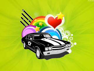Car background heart top different - game art free wallpaper