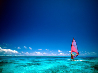 Sail board rider water sky - a person riding free wallpaper